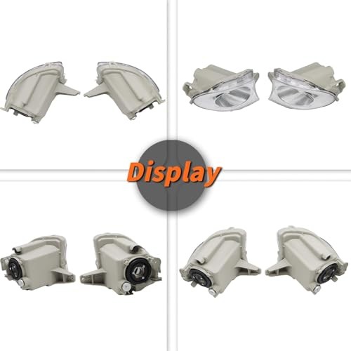 Front Fog Lights Assembly Compatible with ES350 2010 2011 2012 Pair Left &