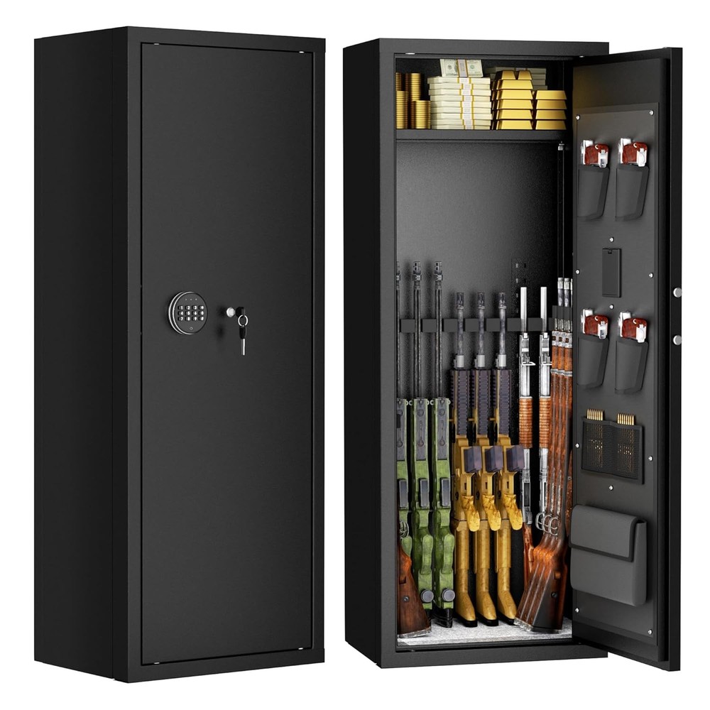 INTERGREAT 8-12 Gun Safe Rifle Safe for Home Quick Access