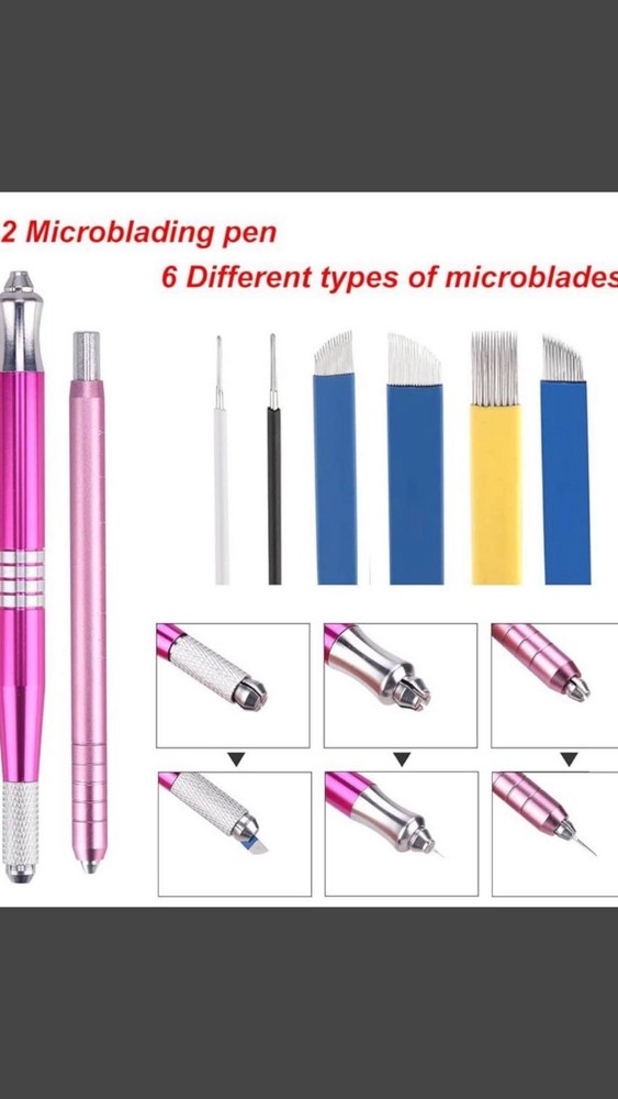 Eyebrow microblading set