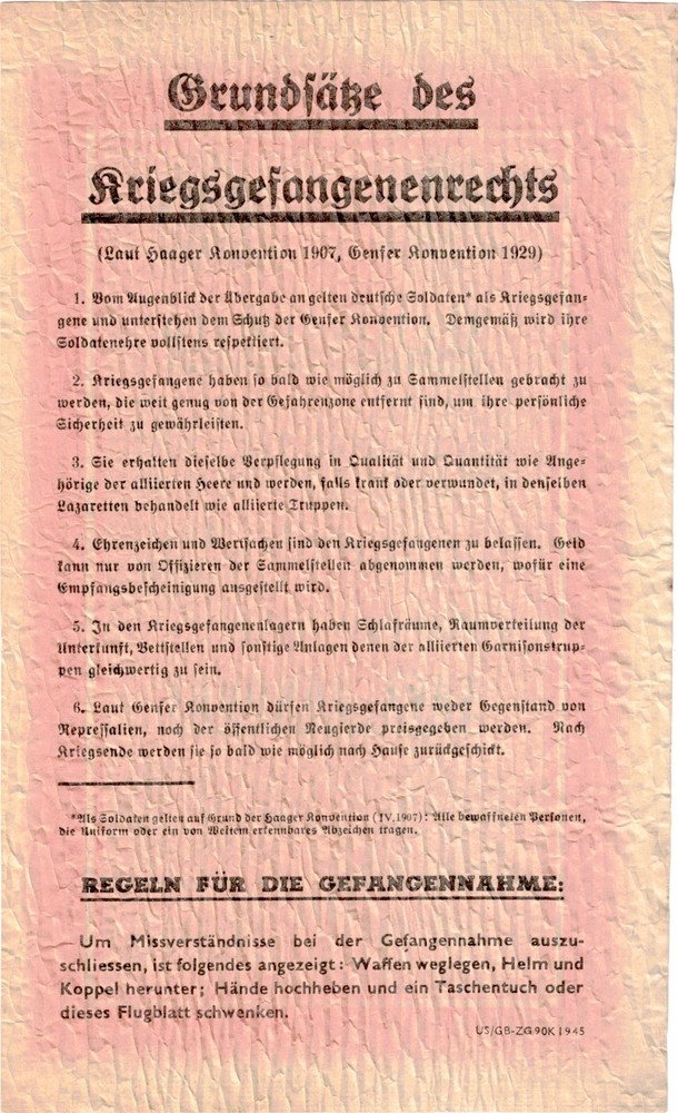 World War II "Eisenhower" safe conduct pass (522)