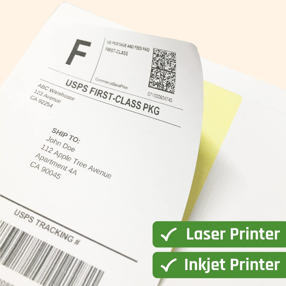 30 Sheets, Printable White Sticker Paper, 8.5" x 11" | 30 sheets,