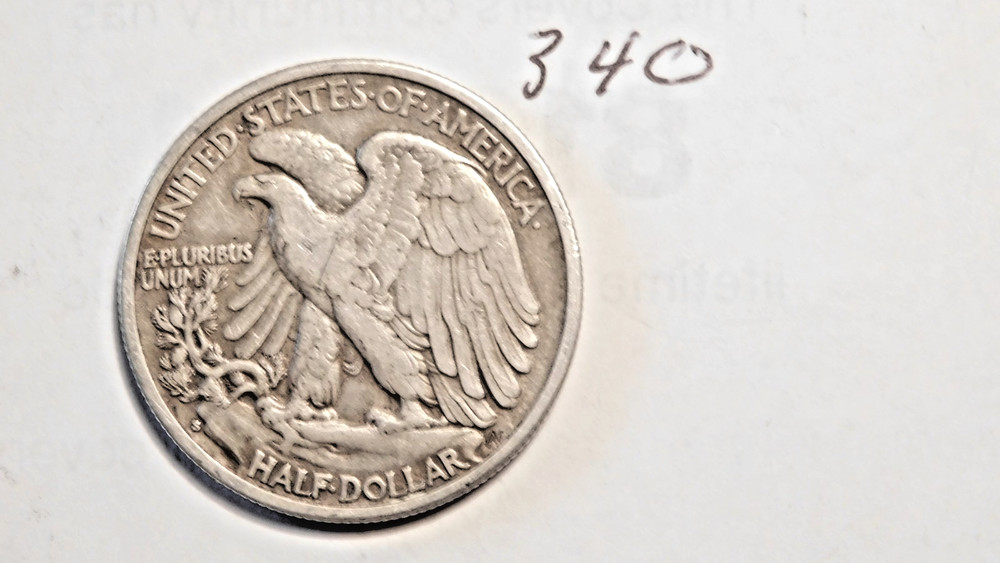 LIBERTY WALKING HALF DOLLAR, 1934-S,----340