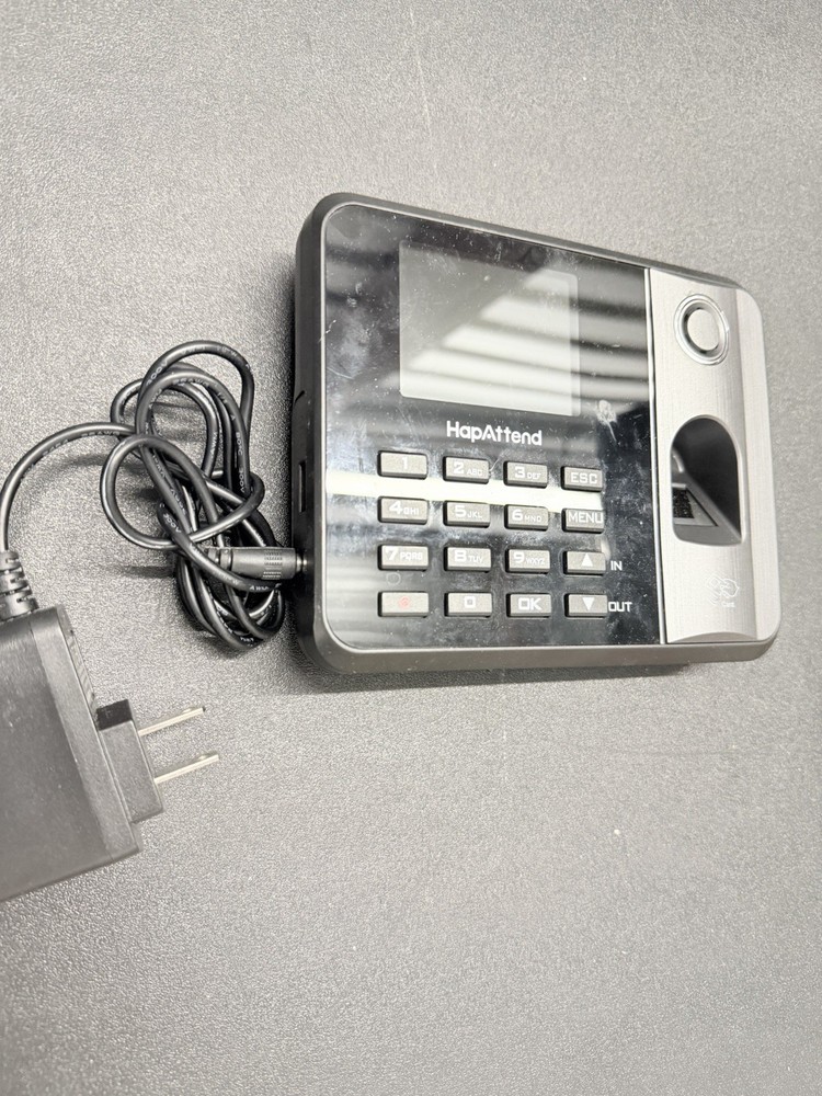 HapAttend Wireless Time Attendance Machine System - Wall Plug Keypad