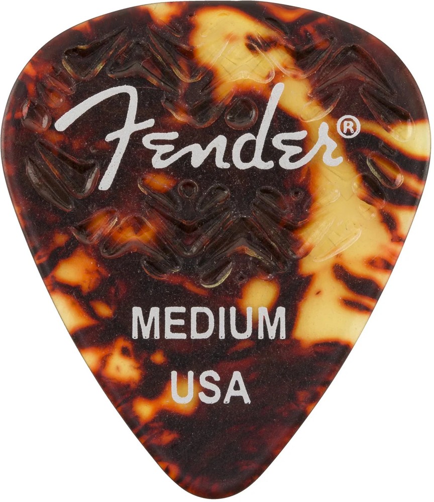 Genuine Fender Wavelength 351 Picks Medium 6 Pack Shell