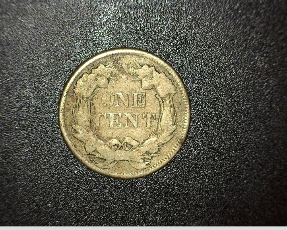 US - 1857 Flying Eagle Cent, Planchet Defect - Combined Shipping Available