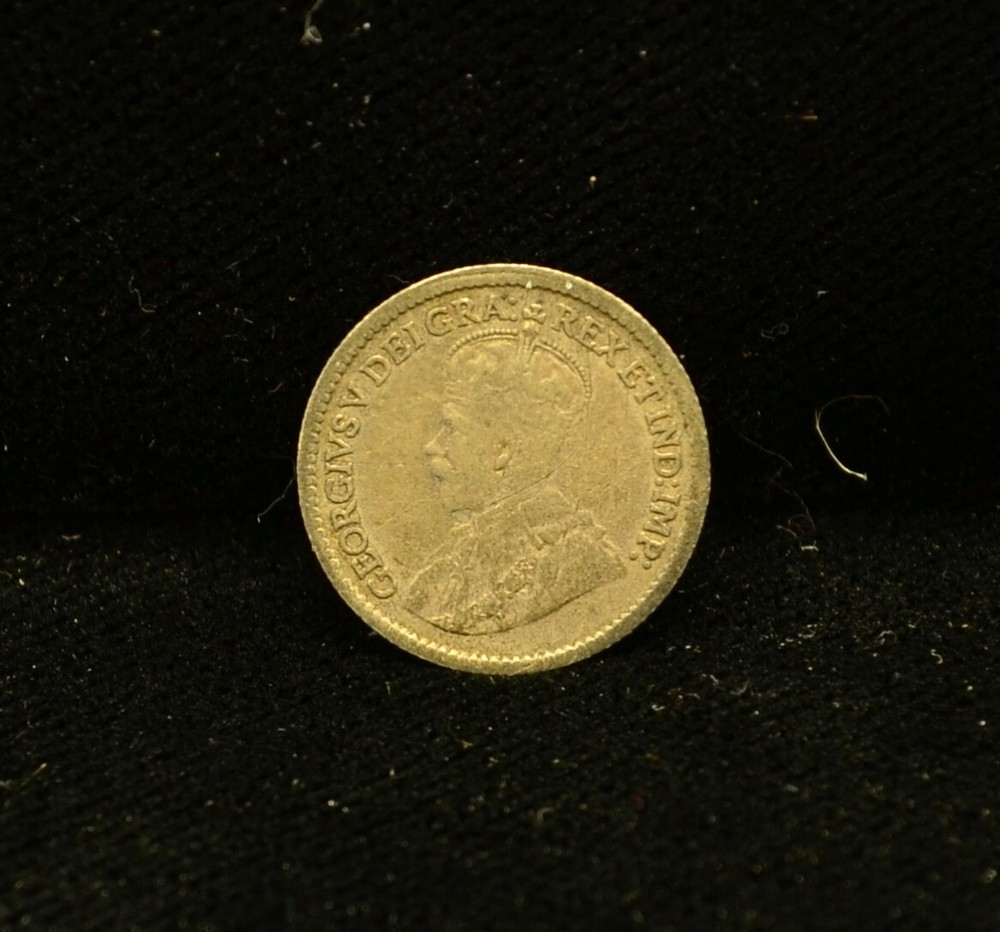 1912 Canada 5 Cent 92.5% SILVER KM 22 INV# EB12145