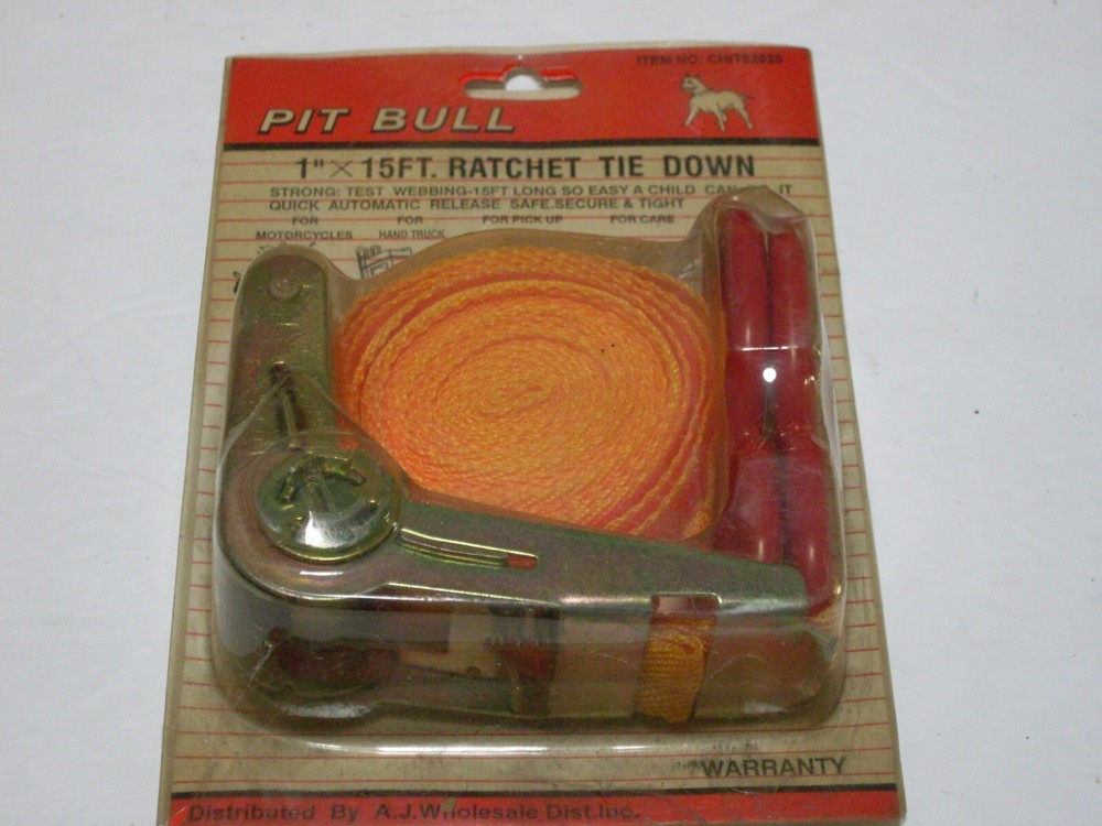 Pit Bull Ratchet Tie Down 1" X 15 ft