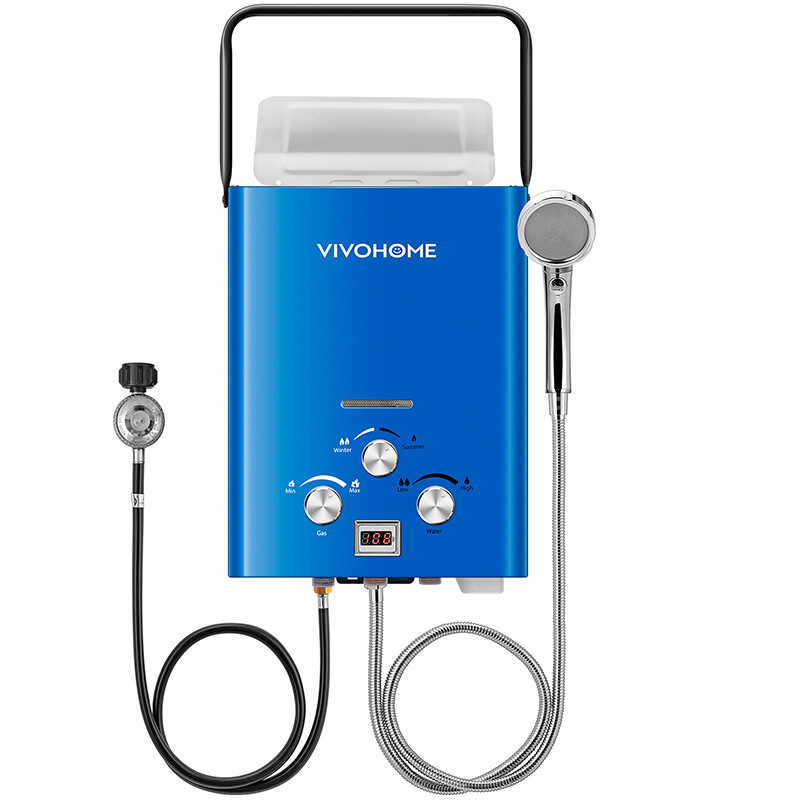 Portable LPG Propane Gas Hot Water Heater 6L Tankless Instant Boiler Outdoor RV