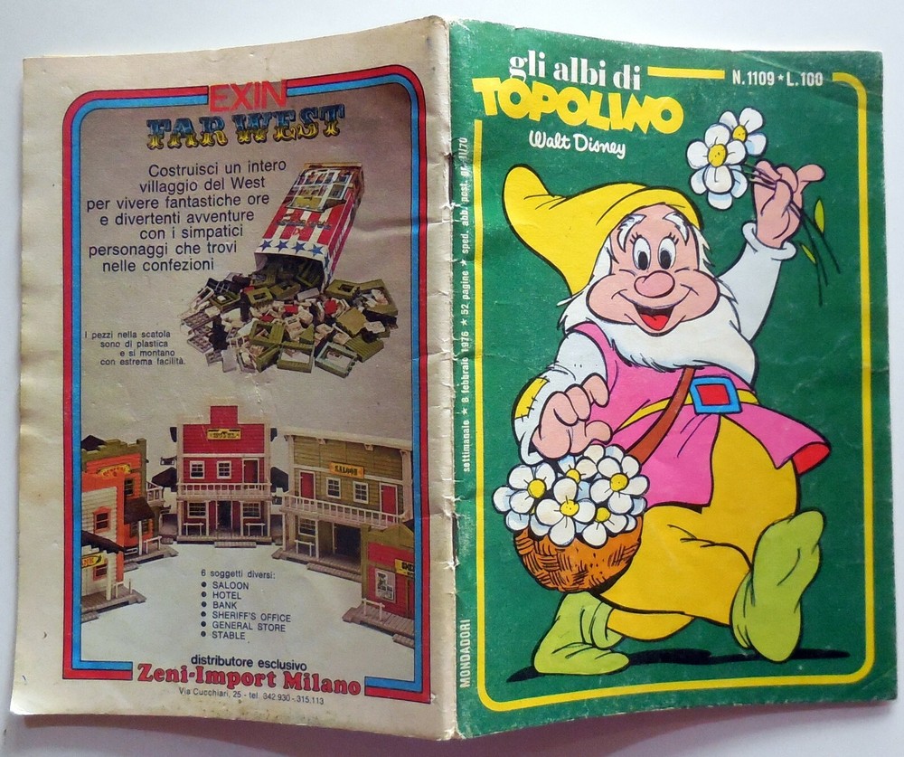 GLI ALBI DI MOUSE BOOKLET N.1109 1976