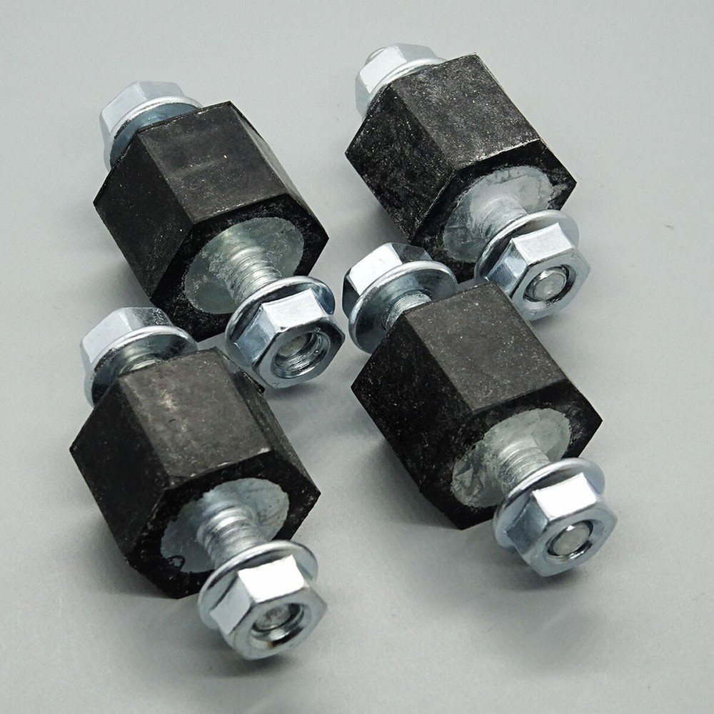 Black Rubber For buffer Pad with Nut Suitable for Multiple Applications