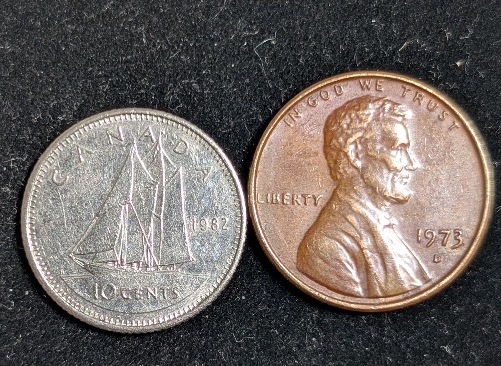 1982 Canada 10 Cents Circulated KM# 77.2