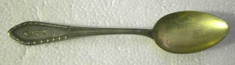 GERMAN ANTIQUE SOLID SILVER GORGEOUS SMALL TEA SPOONS 11 CM (4.4") (64.5 GRAMS)