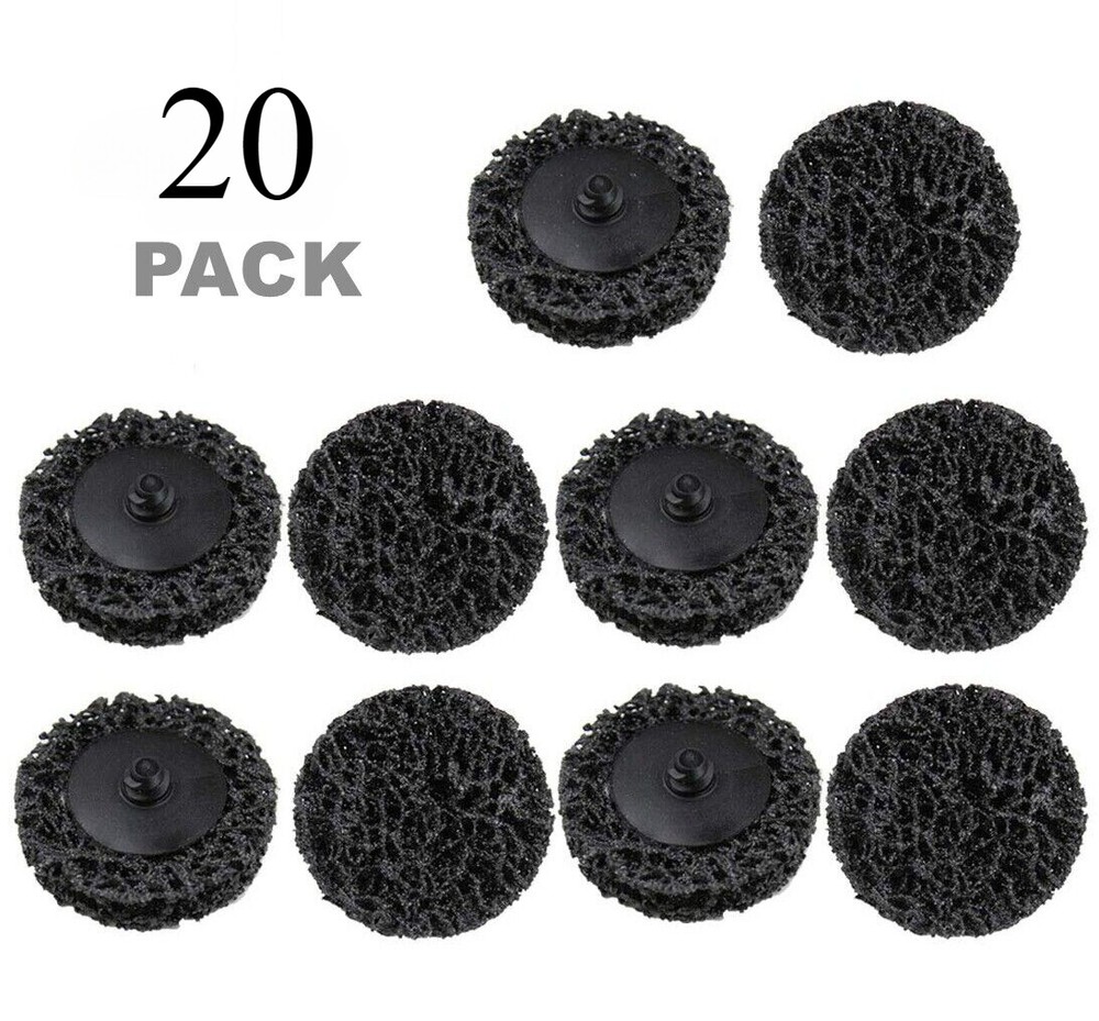 20PCS 2" Roll Lock Die Grinder Stripping Sanding Discs Paint Rust Removal Wheels