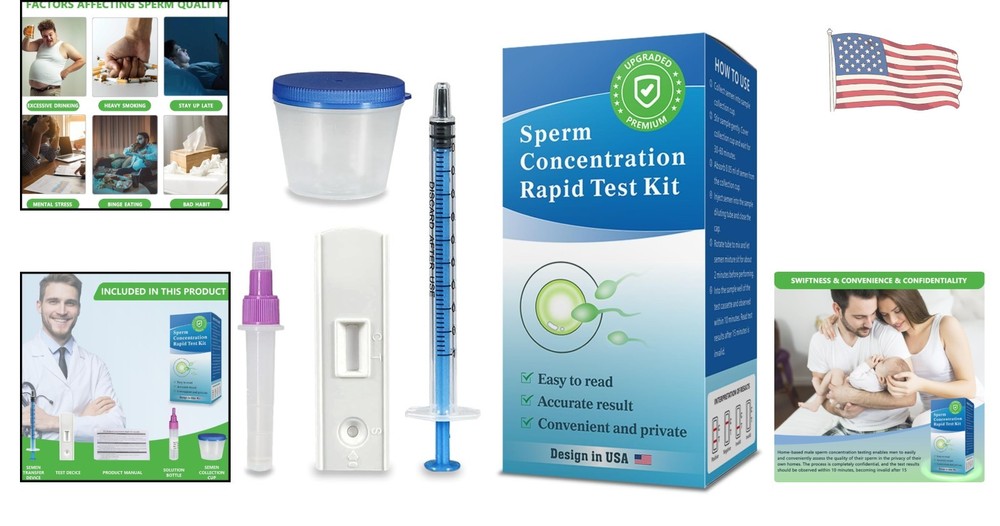 Trak Plus Male Fertility Testing System - Normal or Low Sperm Count Indicator