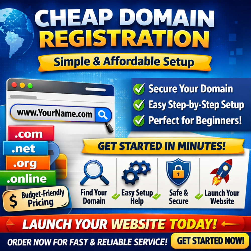 Cheap Domain Registration – Simple & Affordable Setup