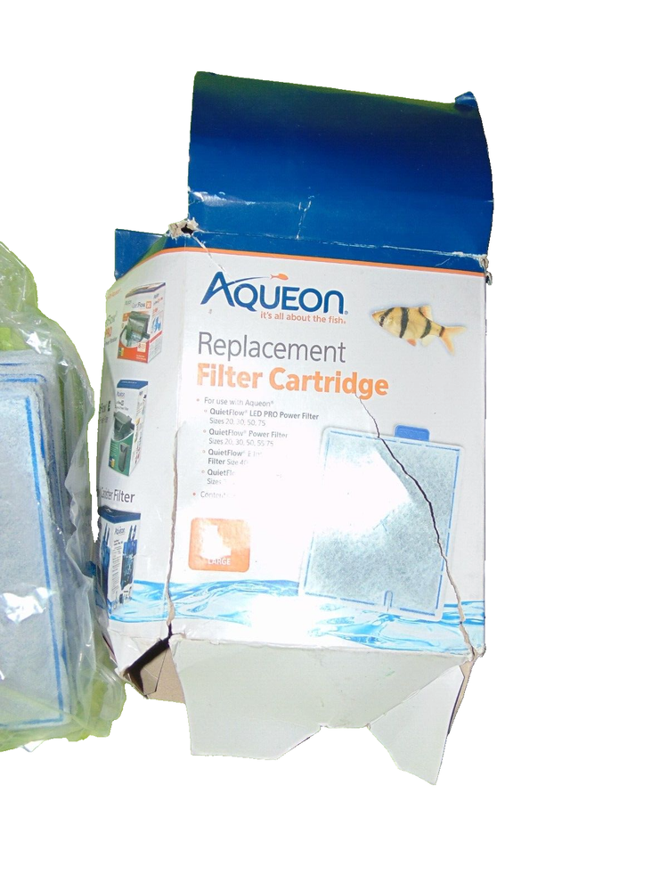 Aqueon QuietFlow Replacement Filter Cartridge LARGE 4 Pack