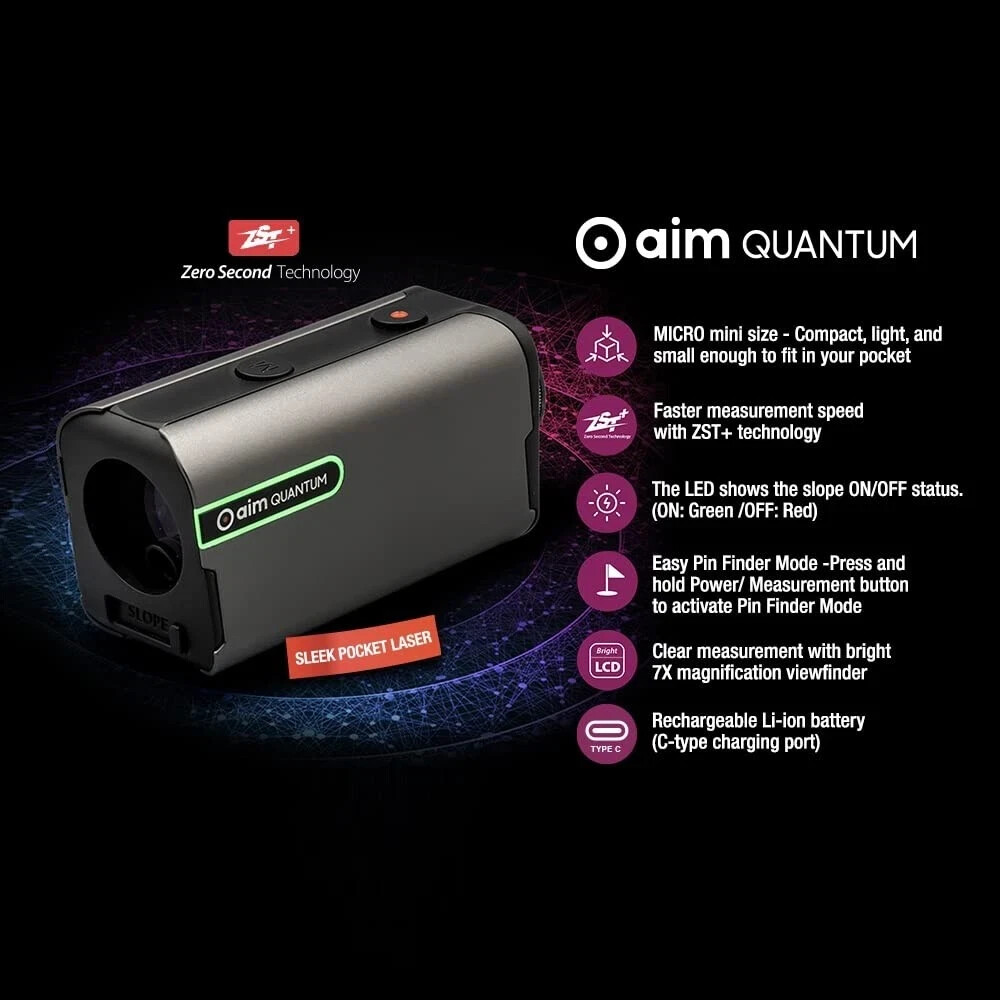Golf Buddy Aim Quantum Laser Rangefinder