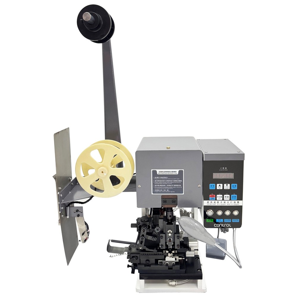 220V Auto Multi-core Wire Stripping & Crimping Machine with 110V Transformer