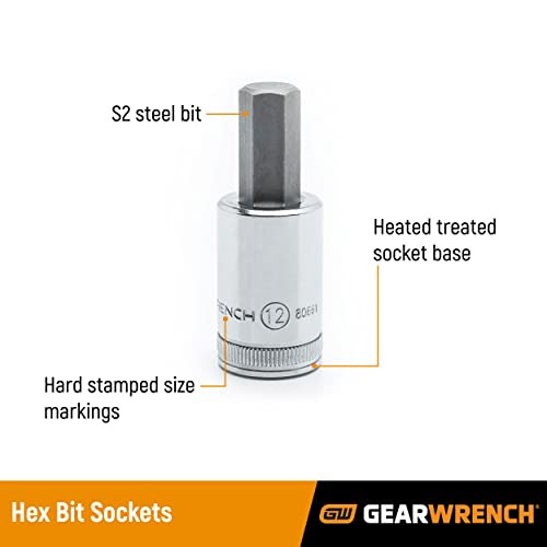 3/8" Drive Hex Bit - 80432 11mm Metric Socket