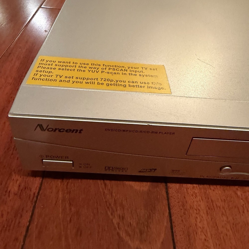 Norcent DP313 DVD Player Silver No Remote Control