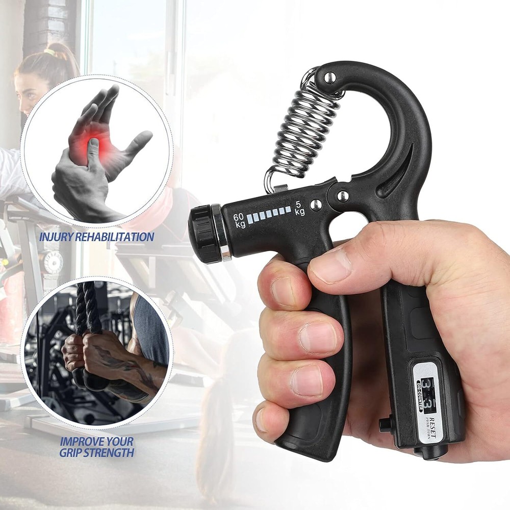 2 Pack Grip Strength Trainer with Counter
