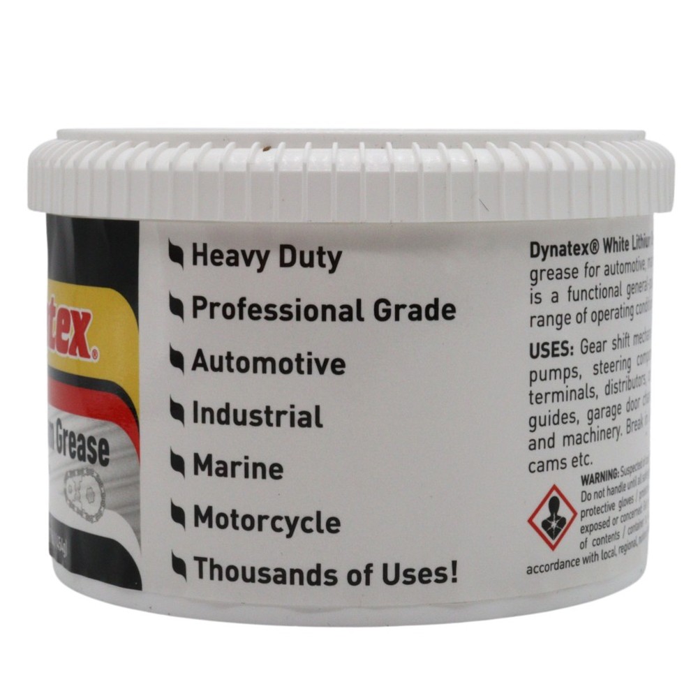 Dynatex White Lithium Grease 16 oz Tub Multi-Purpose (6-Pack)