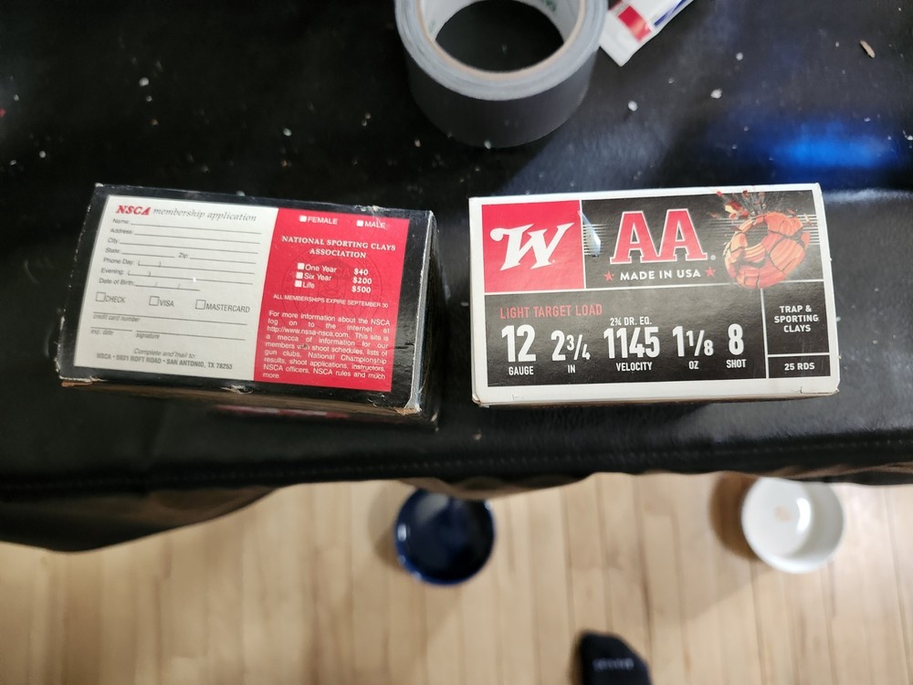 Lot of 2 Empty Ammo Box Winchester AA Target Load