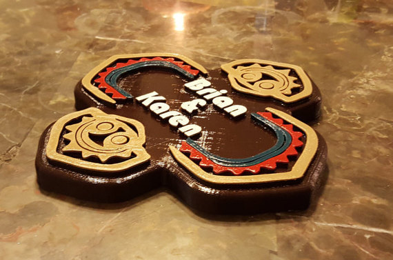 Personalized Polynesian Themed Couple's Name Sign/Plaque!!!