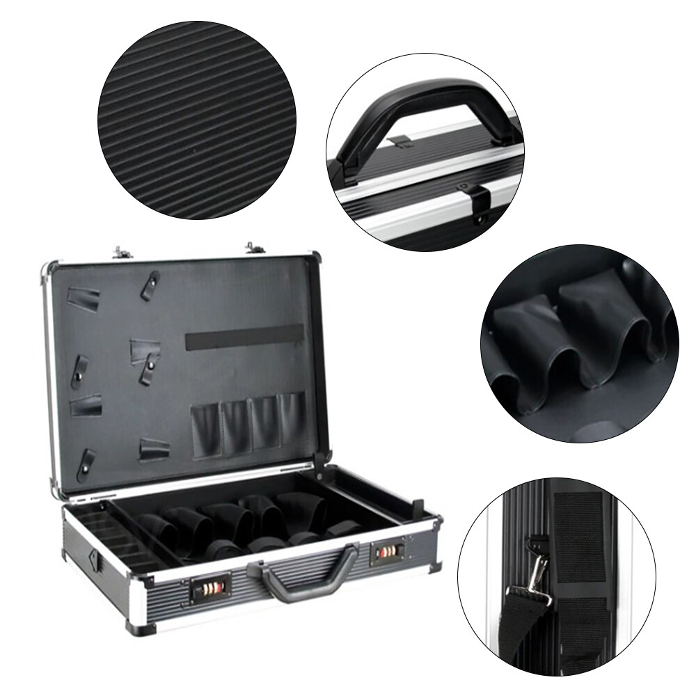 Toolbox Barber Carrying Case Storage Toolbox Hairdressing+2 Password Buckl Gift