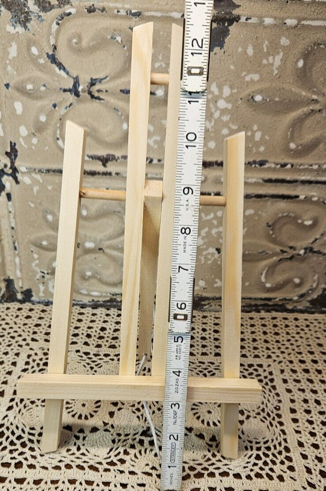 New Small 12" Tabletop Wood Easel Adjustable Slope