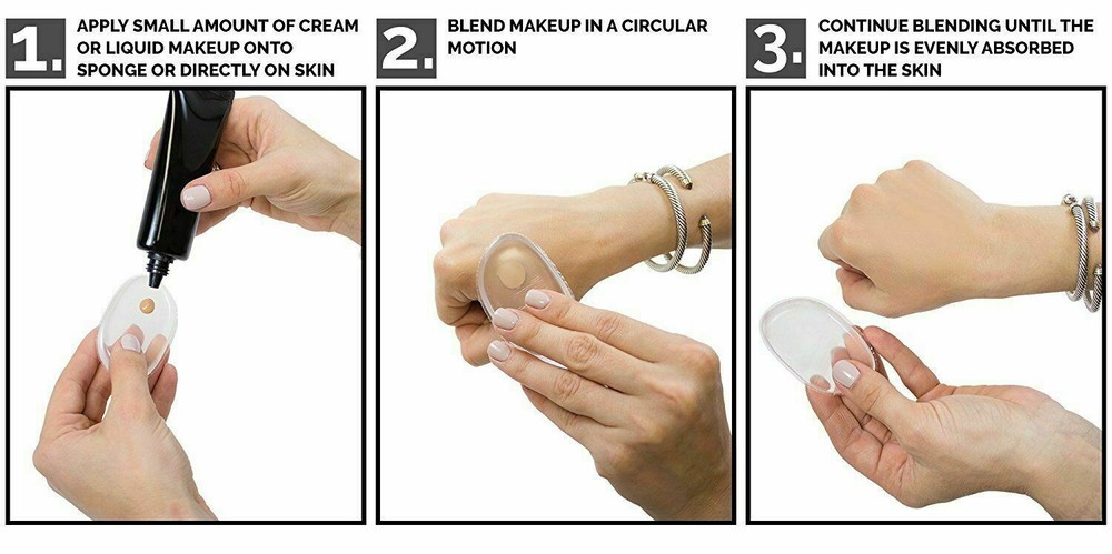 Silicone Makeup Sponge by Bungalow Beauty - Washable, Reusable, Multi-Use Makeup