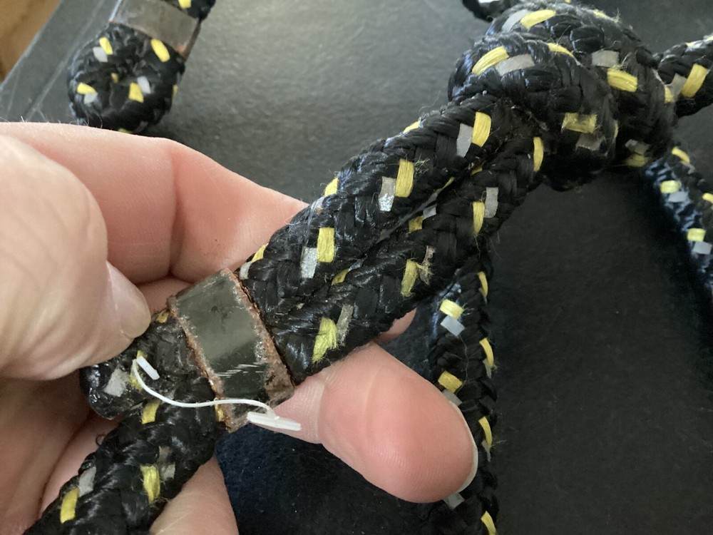 8' Long Black and White Rope