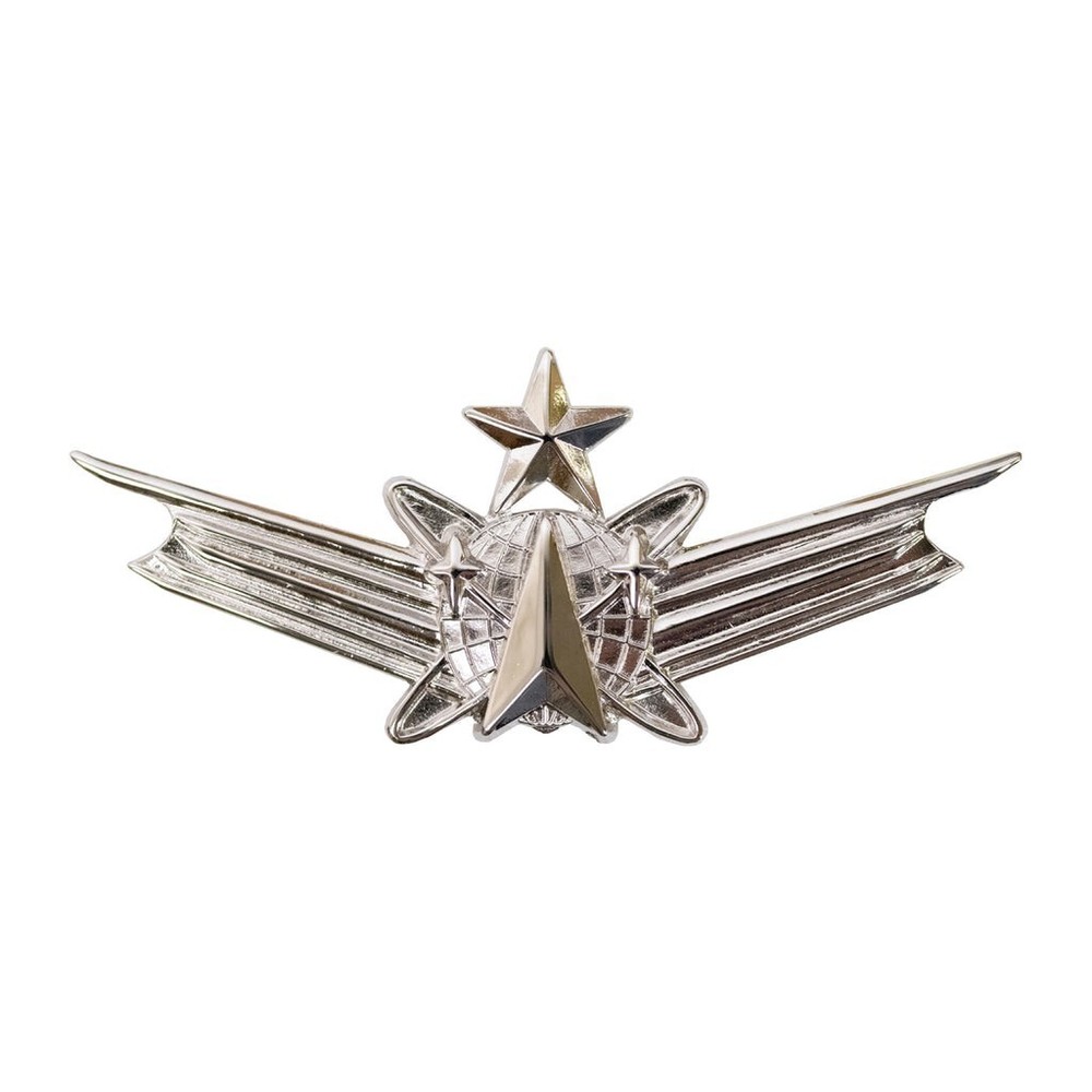 US Air Force USAF Regulation Size Senior Space Command Badge Authentic New 3C2