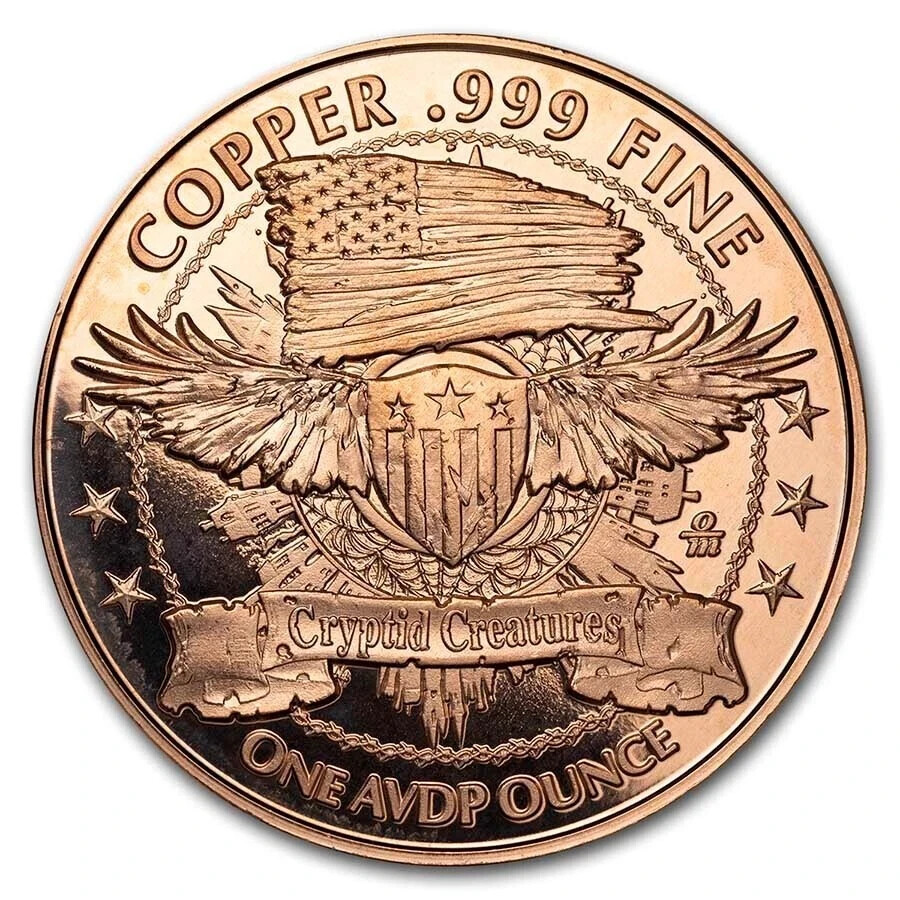 1 oz Copper Round - Abominable Snowman
