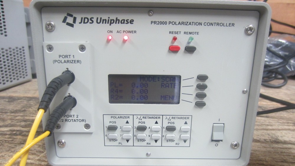 JDS Uniphase PR2000 Polarization Controller (SN= HE089649)