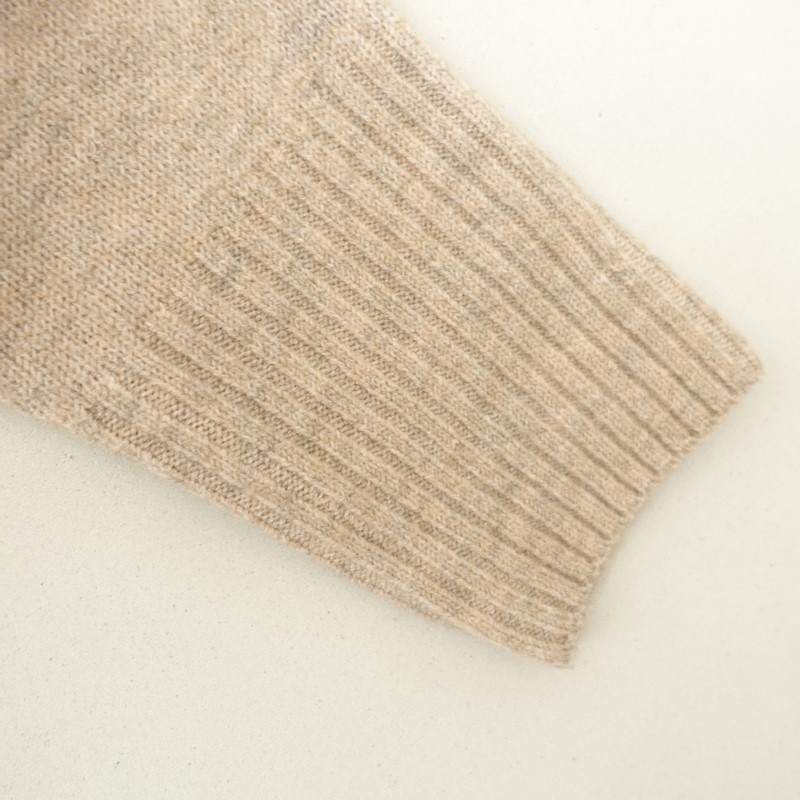 Mao Made High-Neck Knit Pullover Sweater Size F