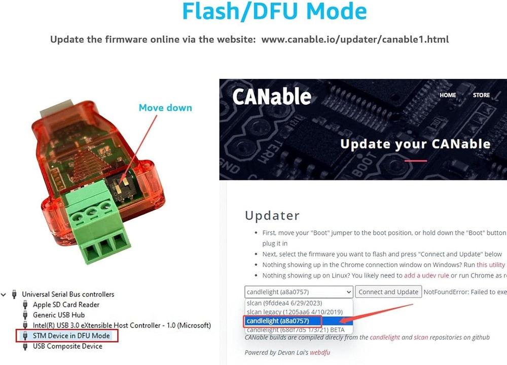 High-Performance USB to CAN Bus Adapter Compatible with SocketCAN - SH-C30A