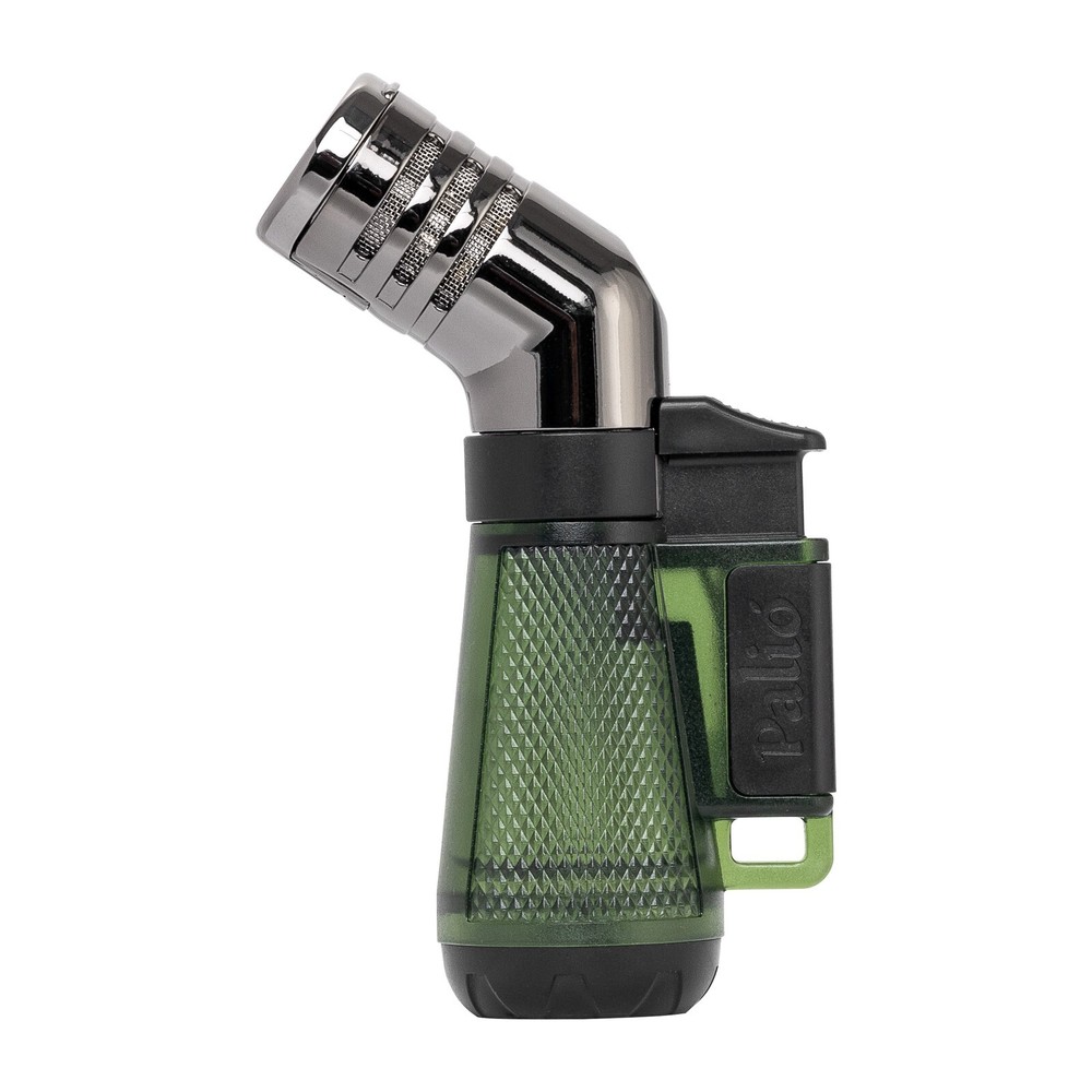 Palio Squadra Angled Triple-jet Flame Lighter, Green