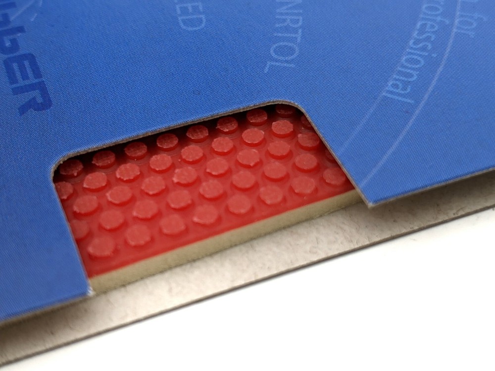 2 Pieces DHS Sharping Pips Out Special Table Tennis Rubbers With Sponge Red