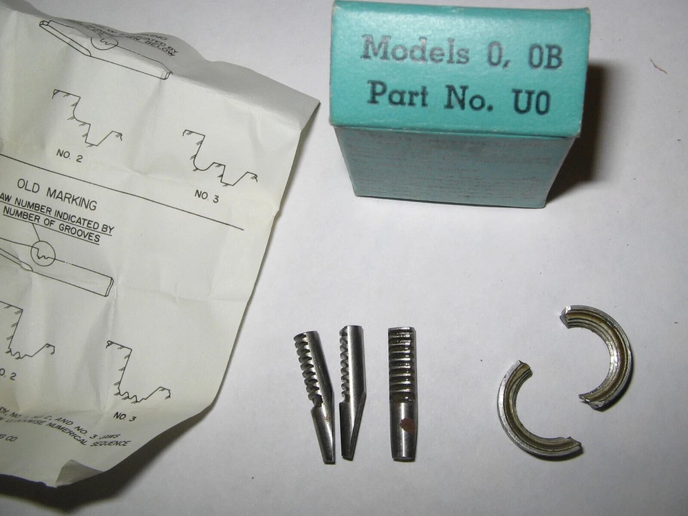 Jacobs Chuck Nut & Jaws Kit, Part # U0, Model # 0 & 0B, NOS