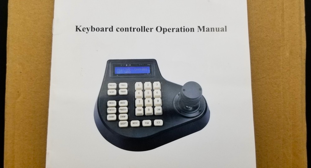 4D Speed Dome Keyboard Controller ~ Open Box ~ Never Used ~ Hotkey Control