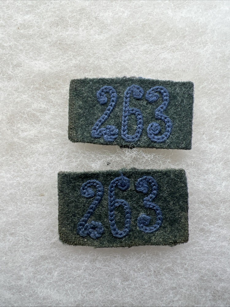 WW2 German Army 263rd Transportation Regiment Shoulder Board Loop Set (CC617