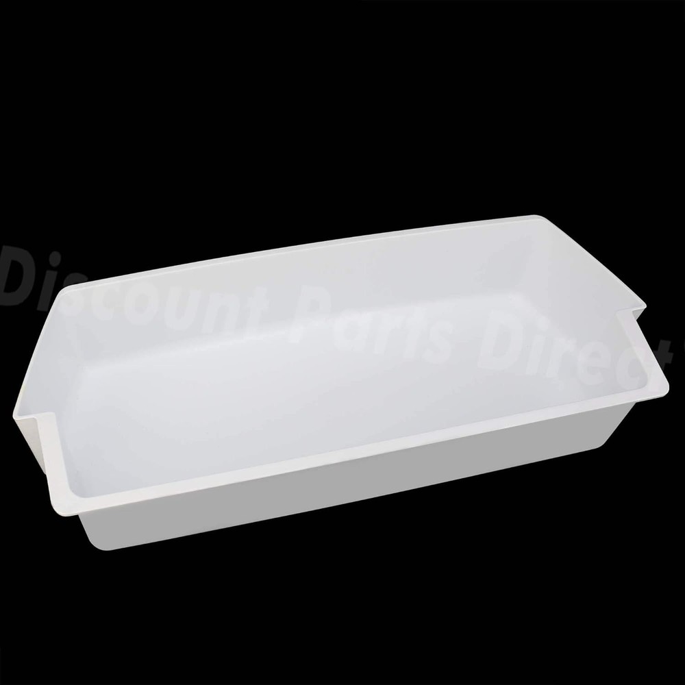 White Shelf Bin Compatible with Kenmore Whirlpool Refrigerator 2187172 2-PC