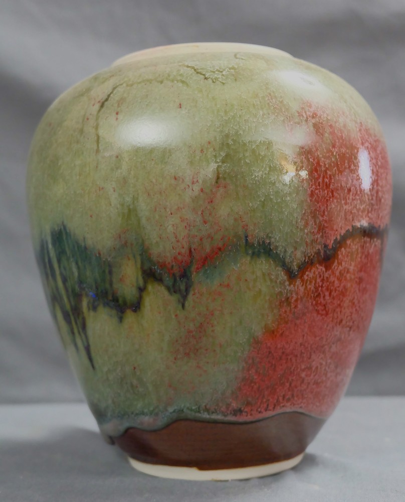 STUDIO MADE VASE SIGNED EXCELLENT CONDITION 8X7 inches