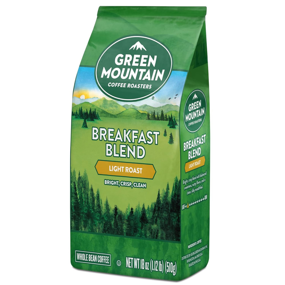 Breakfast Blend, Whole Bean Coffee, Bagged 18 Oz