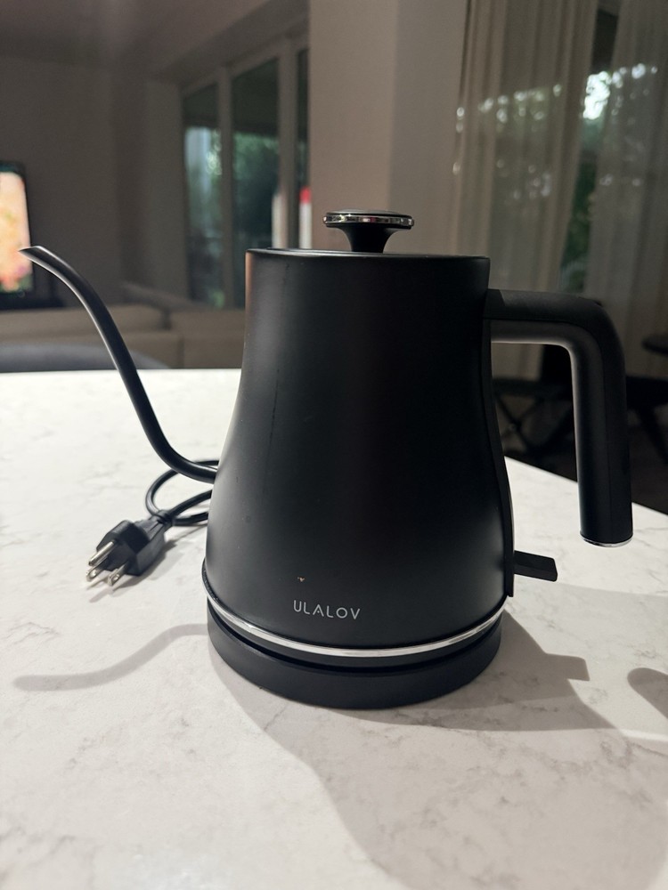black Ulalov electric gooseneck kettle