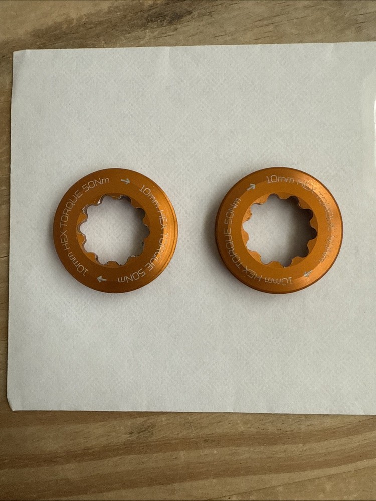 Hope EVO 2x Crankset Extraction Captive Nut/ Orange