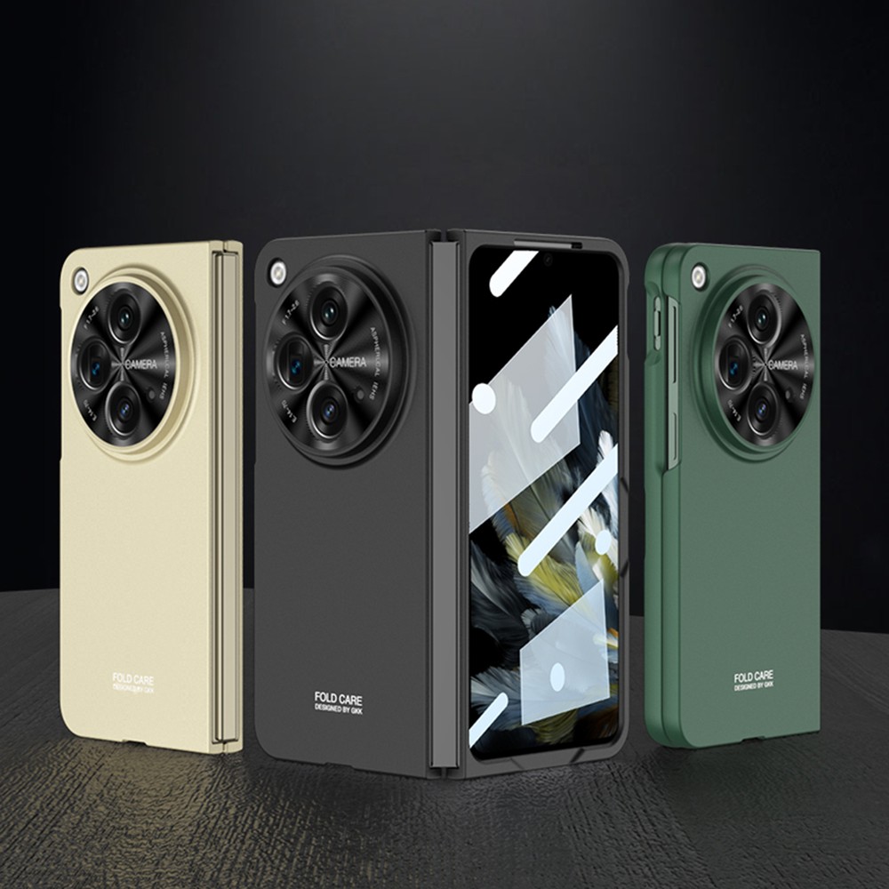 For OnePlus Open Shockproof Hard PC Rugged Protection Case with Screen Protector