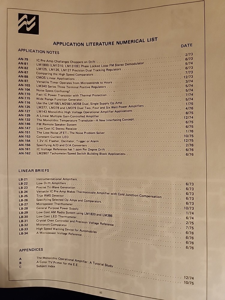 Linear Applications Handbook 2