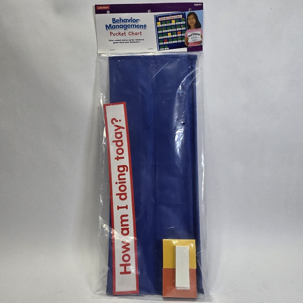 Lakeshore Behavior Management Pocket Chart Classroom System w/ Color-Coded Cards
